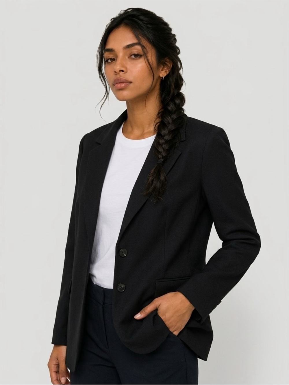 Black Blazer Size Large Like New